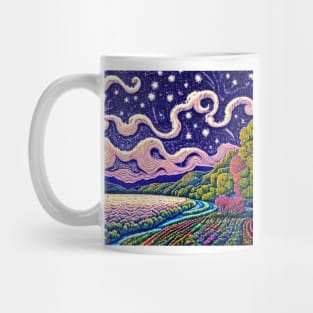 Stunningly Beautiful colorful Chalk Illustration Mug